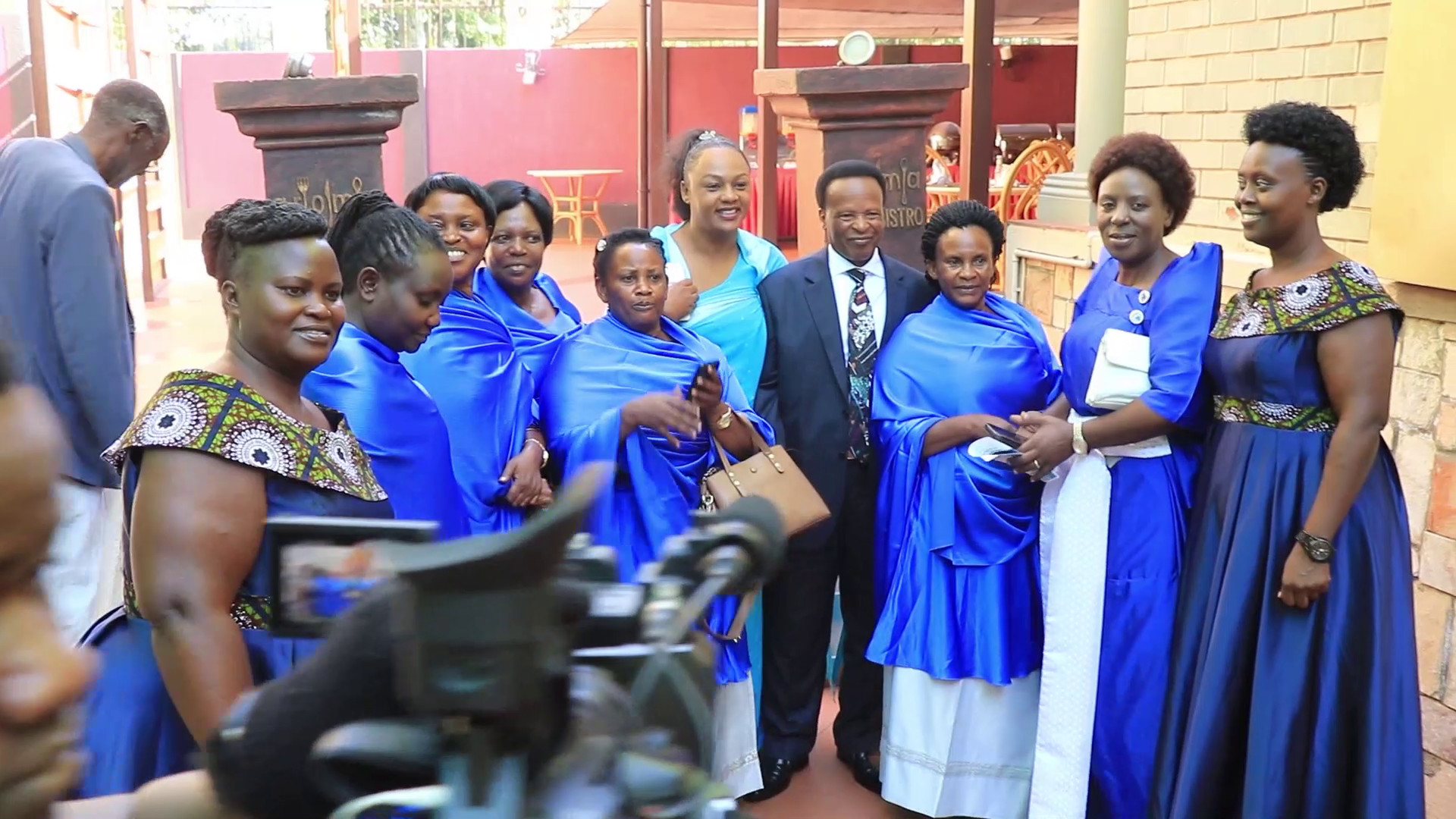 Members in fellowship at Mid-Western Uganda Field